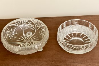 Pair Of Vintage Glass Bowls