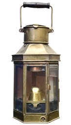 Antique Bulpitt & Sons 1913 Birmingham Brass Ship's Lantern