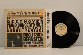 Great Performances Rudolf Serkin, Bernstein The New York Philharmonic - Beethoven Concerto No. 3 - CBS Records