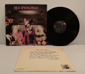 Rick Springfield - Success Hasn't Spoiled Me Yet On RCA Victor Records