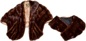 Mink Stole And Mink Collar