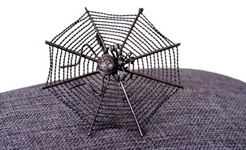 Signed Metropolitan Museum Of Art 'MMA' Sterling Silver Spider Web Brooch