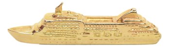 14K Yellow Gold Navigator Ship