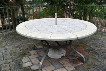 Outdoor Patio Table With Protective Cover