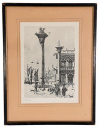 Place Saint Marc Venise Framed Engraving