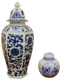 Blue And White Porcelain Ginger Jars