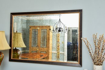 Custom Beveled Glass Wall Mirror With Intentional Desilvering