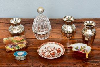 Collection Of Eight Tabletop Items - Limoges, Spode, Lenox And More