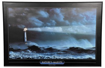 Nature's - Majesty A Beacon Of Hope Framed Print