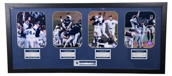 New York Yankees Championship Dynasty 1996 1998 1999 2000 Framed World Series Plaque