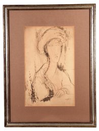 Amedeo MODIGLIANI (1884-1920) Framed Portrait Print