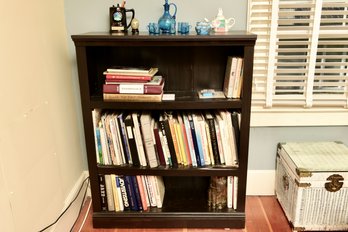 Pair Of Three Shelf Wooden Bookcases