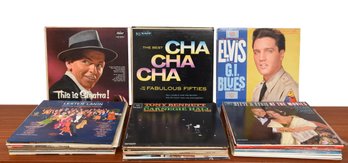 Collection Of Assorted Vinyl Records - Elvis Presley, Frank Sinatra, Tony Bennett And More