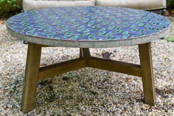 West Elm Ceramic Mosaic Tiled Cocktail Table