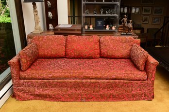 Mid-Century Upholstered Single Cushion Sofa