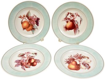 Set Of Four Ralph Lauren Fruit Blossom II Dessert Plates