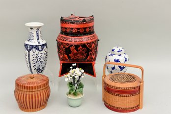 Collection Of Chinese Baskets And More