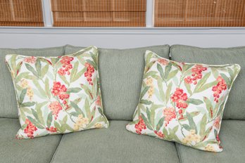 Pair Of Ralph Lauren Missouri Floral August Throw Pillows (RETAIL $154)
