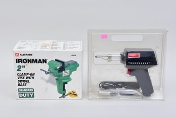 Ironman 2'/51mm Clamp On Vise And Weller Soldering Gun (model 7200)