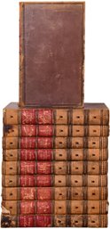 Antique Circa 1823 Ten Leather Volume Book Set 'The Works Of Samuel Johnson, LL.D.