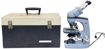 American Optical Company Spencer Microscope With Carrying Case