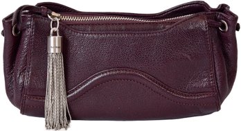Botkier Leather Clutch With Metal Tassel