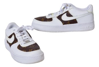 Custom Nike Air Force 1 Louis Vuitton Sneakers (Size 6.5 Youth)