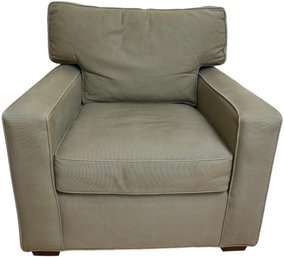Crate & Barrell Axis Upholstered Club Chair (RETAIL $1,099)