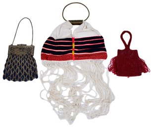 Collection Of Beaded And Fringed Evening Bags