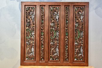 Carved Wood Room Screen Panel Art In Java (RETAIL $560)