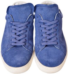 Danyberd Men's Blue Suede Sneakers (Size 43)