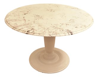 Ceramic Top Pedestal Round Dining Table