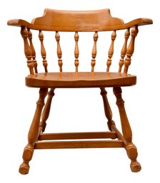 Hale Company Inc. Mid-Century Terre Maple Captain's Spindle Back Chair