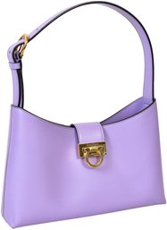 SALVATORE FERRAGAMO Trifolio Spring Lilac Shoulder Bag