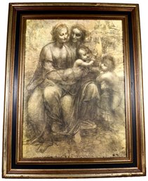 Leonardo Da Vinci Virgin And Child Framed Print By Turner