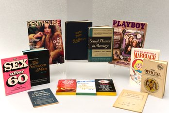 Playboy Magazines (1980 / 1981) And Collection Of Eleven Sexual Counseling Books