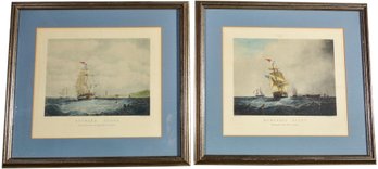 101/7214 Pair Of Framed Prints By S. Walters Titled 'Homeward Bound' & 'Outward Bound'