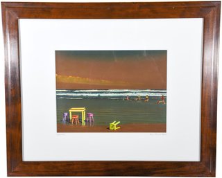 Signed Robin Renee Maus Framed Giclee Titled 'Lowtide'