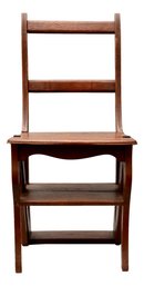 Convertible Folding Library Step Ladder Chair