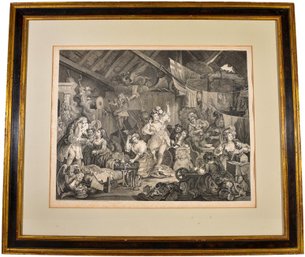 112/7225 William Hogarth 'Company Of Comedians' Framed Engraving