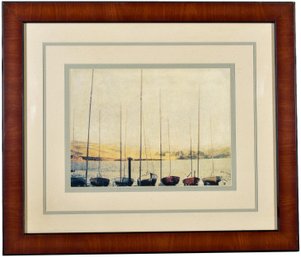 116/7229 Inverness By Amy Melious Framed Art Print Depicting Sailboats