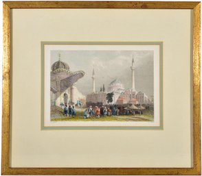 118/7231 The Mosque Of Bajazet With The Seraskier's Gate Istanbul Engraved By H. Griffiths, C. 1850 (aquatint