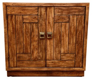 Drexel Heritage Woodbriar Collection Pecan Wood Storage Cabinet