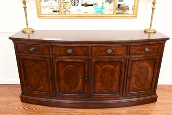 Drexel Heritage Erickson Curved Dining Buffet Sideboard With An Antique Mahogany Finish (RETAIL $2,295)