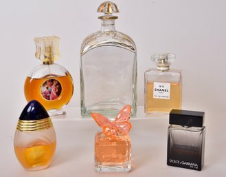 Collection Of Perfume - Chanel No. 5, Boucheron, Dolce & Gabbana The One, Dolly And Bal A Versailles Desperez