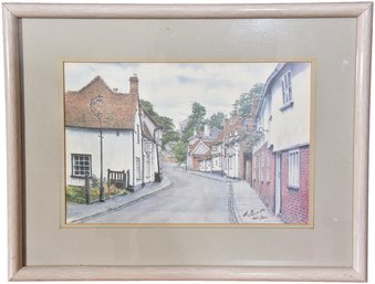 Signed Print Of A Street Scene