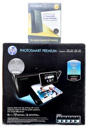 NEW! HP Photosmart Premium Printer Model No. C310A And Netgear Nighthawk  Wifi Range Extender AC3000