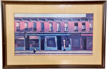 Edward Hopper Framed Print Titled 'Early Sunday Morning'