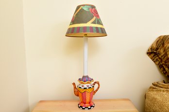 Hand Painted Teapot Design Table Lamp