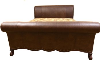 Bernhardt Leather King Size Bed